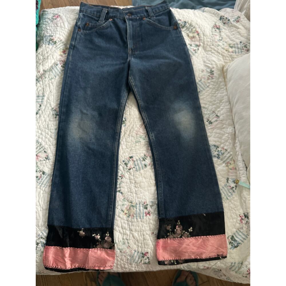 VINTAGE 70's-80's  LEVI'S ORANGE TAB JEANS UPCYCLED IN 90's NEVER WORN